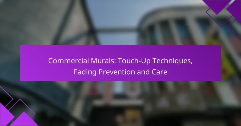 Commercial Murals: Touch-Up Techniques, Fading Prevention and Care