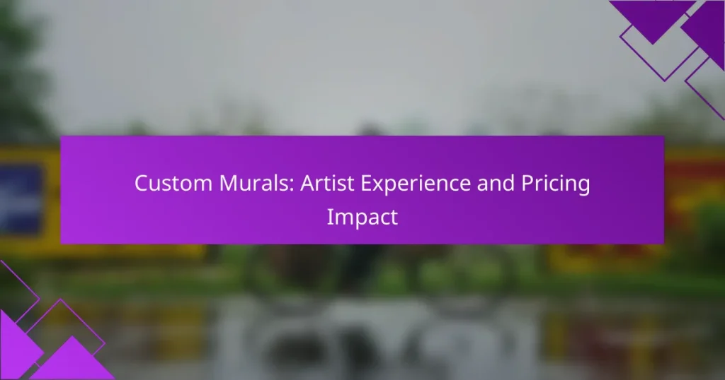 Custom Murals: Artist Experience and Pricing Impact