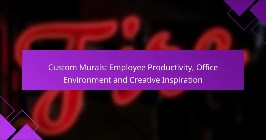 Custom Murals: Employee Productivity, Office Environment and Creative Inspiration