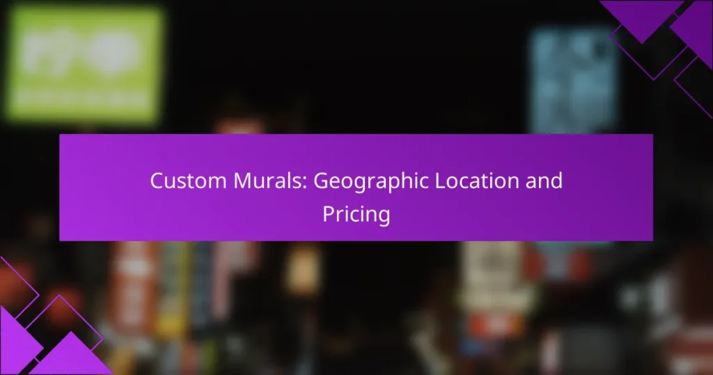 Custom Murals: Geographic Location and Pricing