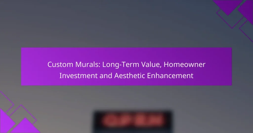 Custom Murals: Long-Term Value, Homeowner Investment and Aesthetic Enhancement