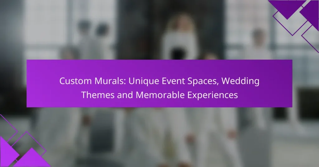 Custom Murals: Unique Event Spaces, Wedding Themes and Memorable Experiences