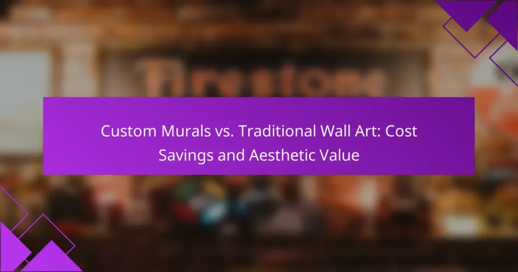 Custom Murals vs. Traditional Wall Art: Cost Savings and Aesthetic Value
