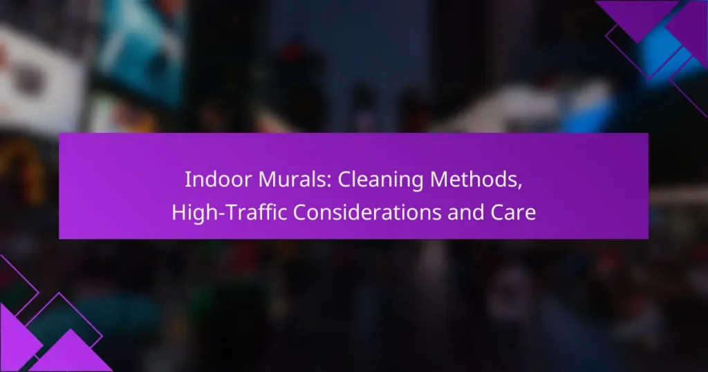 Indoor Murals: Cleaning Methods, High-Traffic Considerations and Care