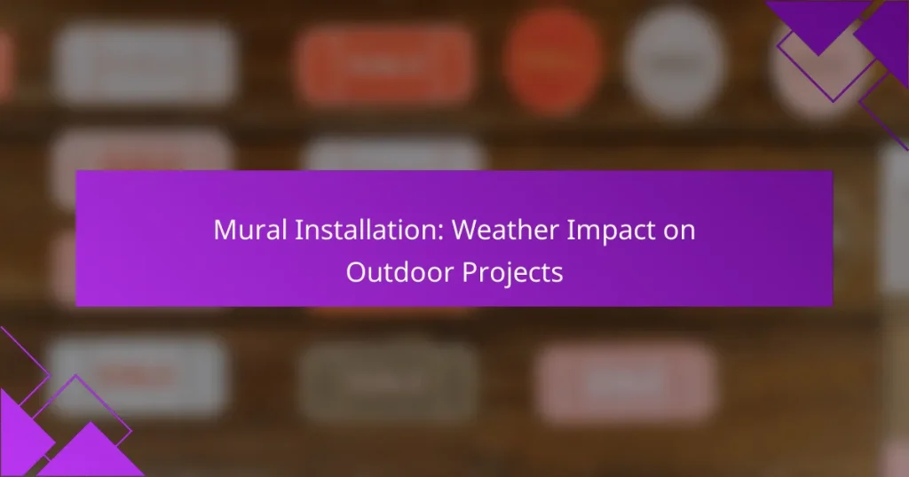 Mural Installation: Weather Impact on Outdoor Projects