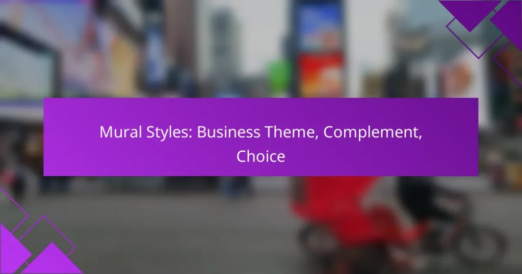 Mural Styles: Business Theme, Complement, Choice