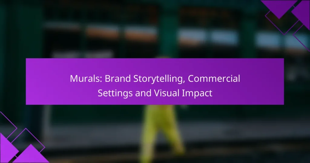 Murals: Brand Storytelling, Commercial Settings and Visual Impact